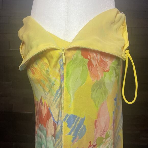 Ralph Lauren Collection Purple Label Floral Silk Midi Skirt 6 S Short $1,290 NEW - Picture 3 of 9